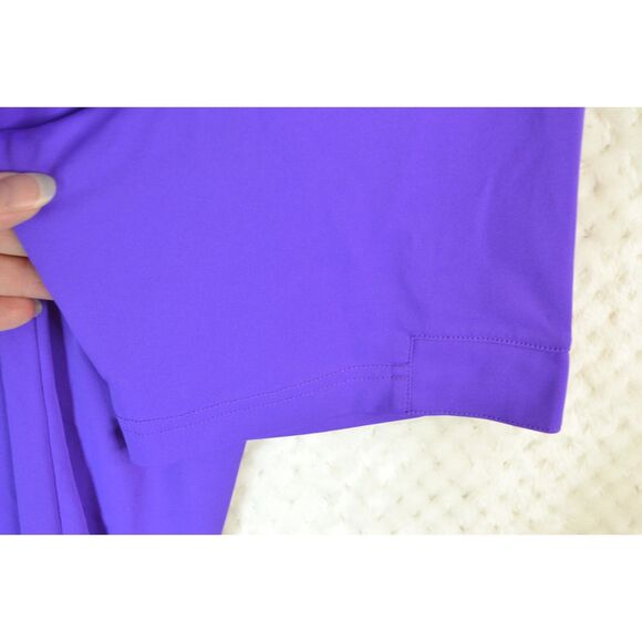 Adidas Men's XL Purple Short Sleeve Golf Polo - Picture 7 of 11